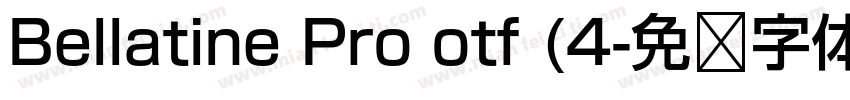 Bellatine Pro otf (4字体转换